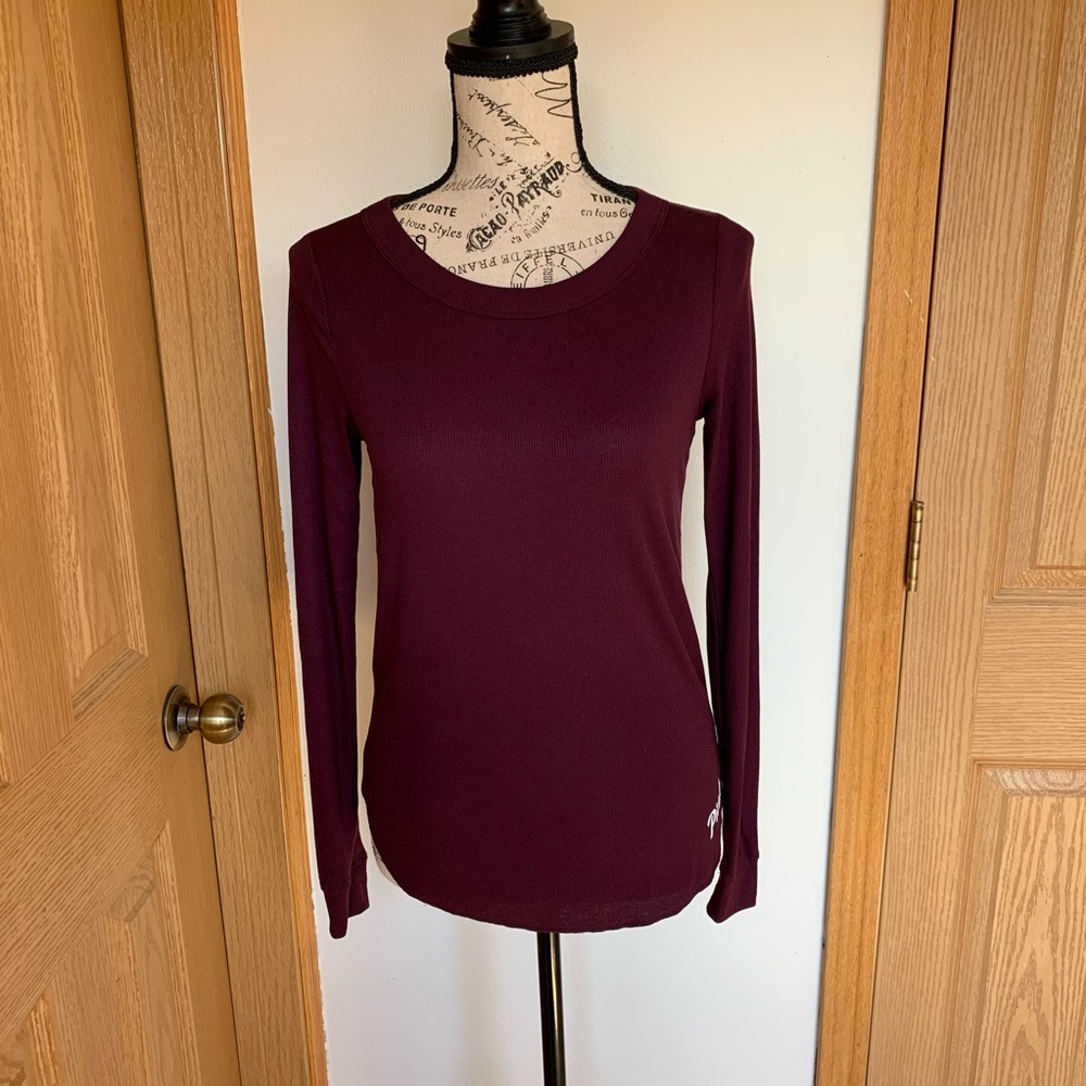 Pink Victoria Secret Long Sleeve V-Neck Top